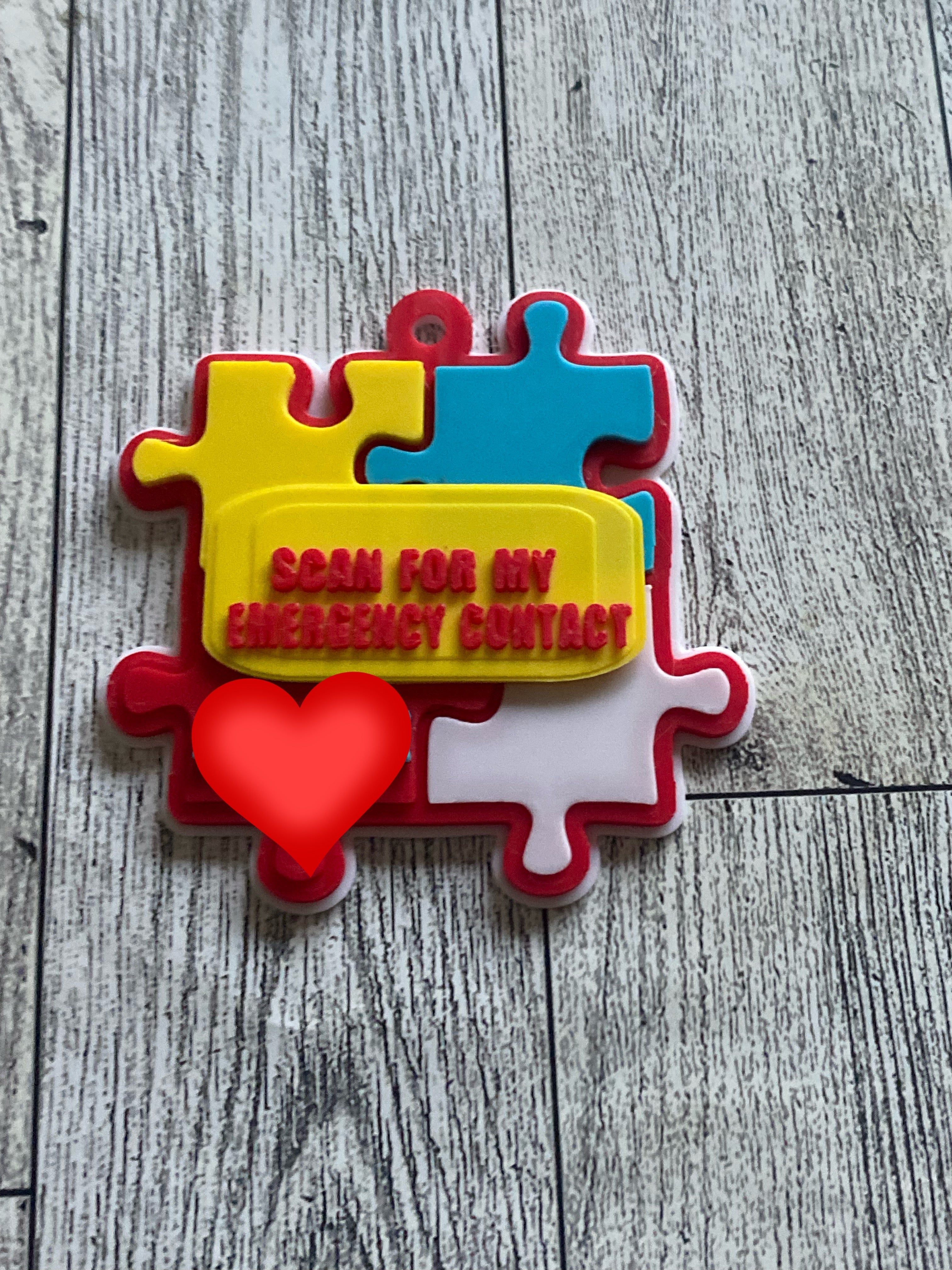 NFC Emergency Contact Backpack Tag