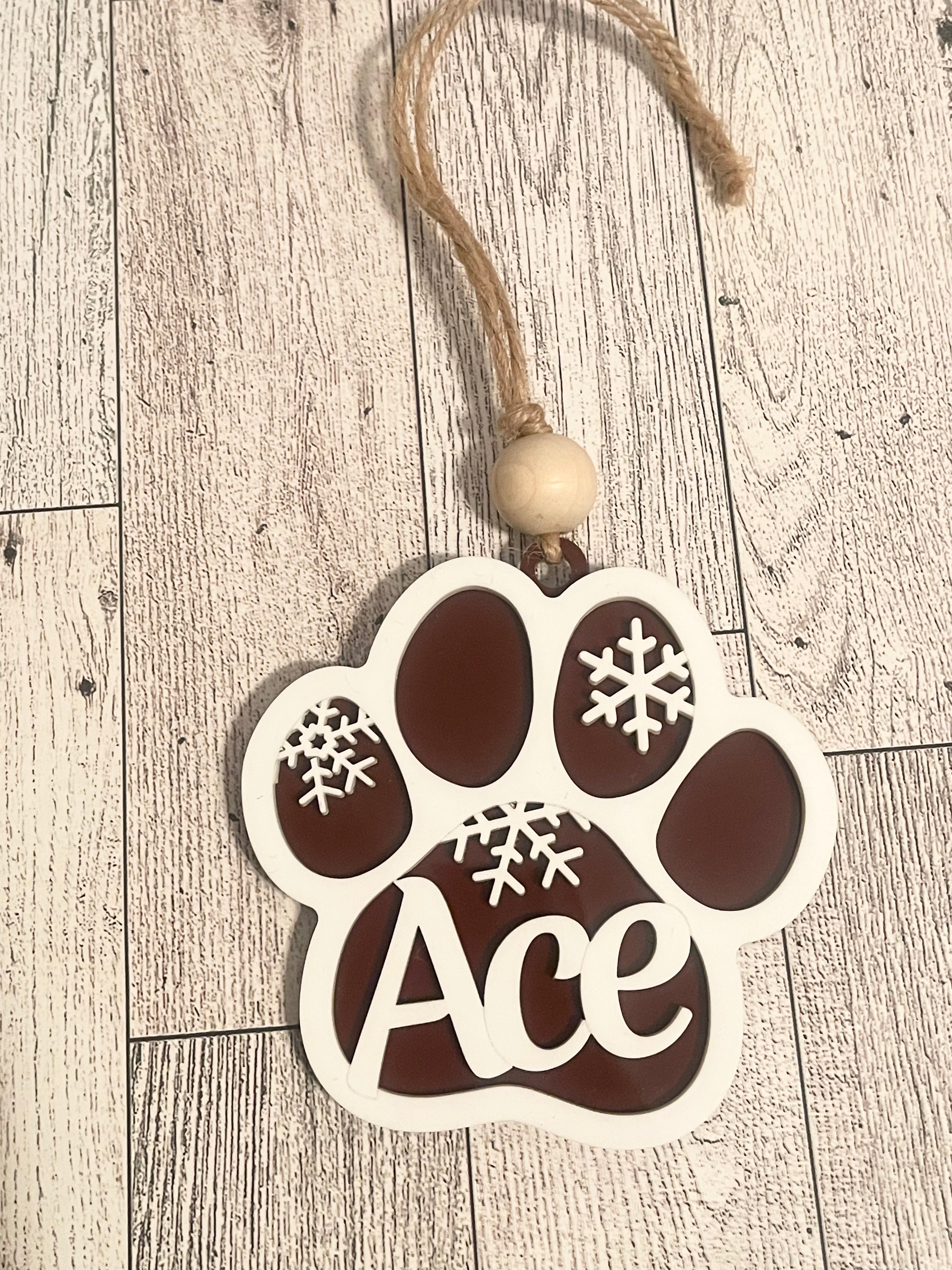 Dog Paw Ornament